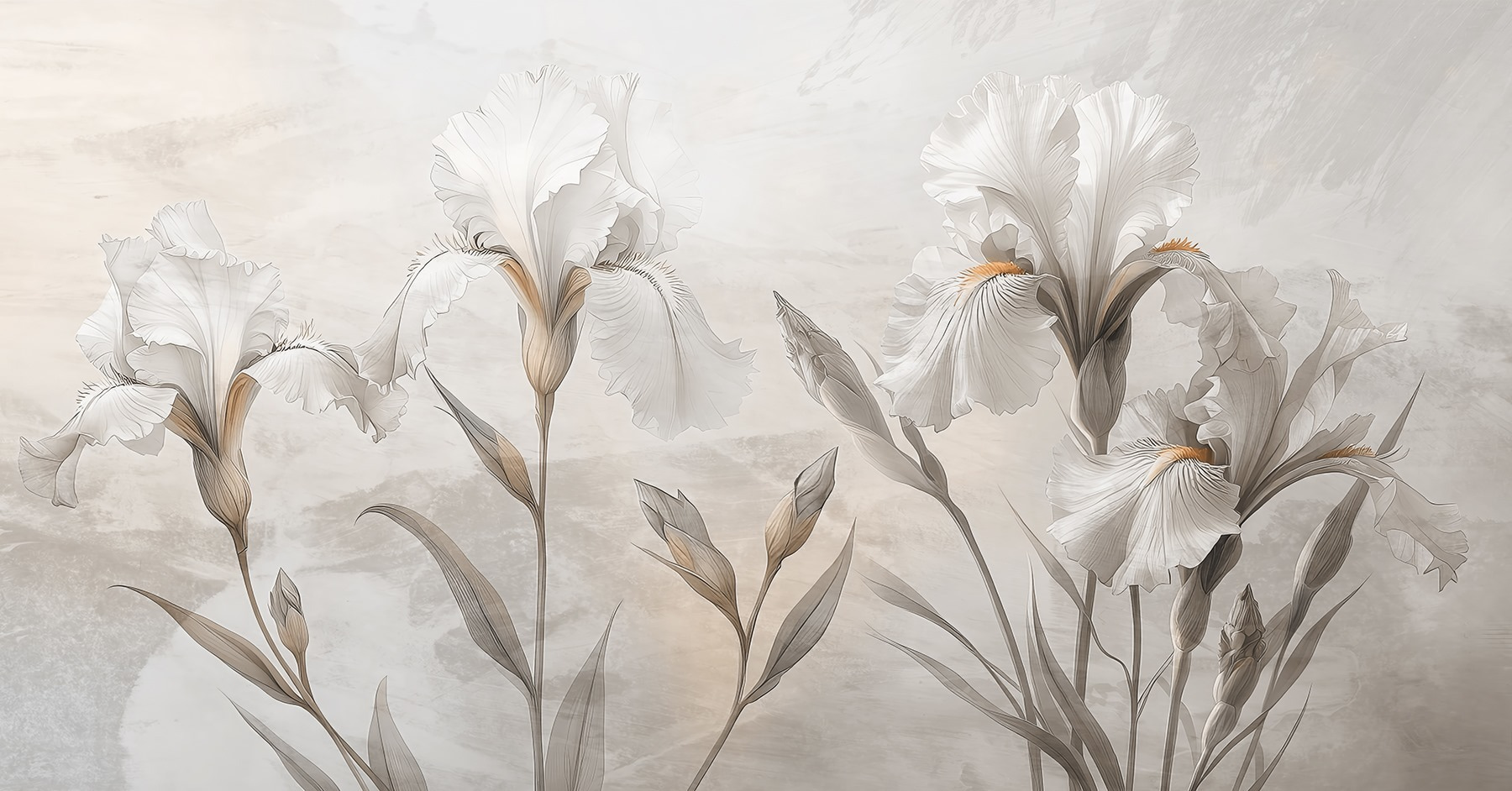 Elegant floral composition in muted tones