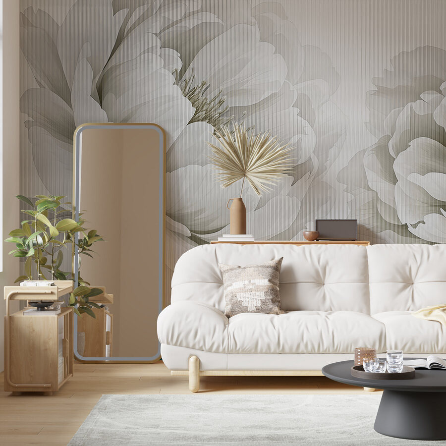 Wall murals Serene floral design for elegance - Image 2