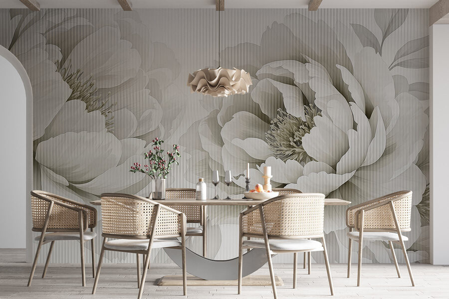 Wall murals Serene floral design for elegance - Image 3