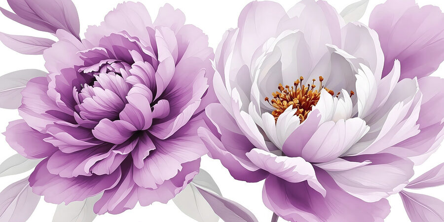 Wall murals Beautiful blooms in soft colors - Image 4