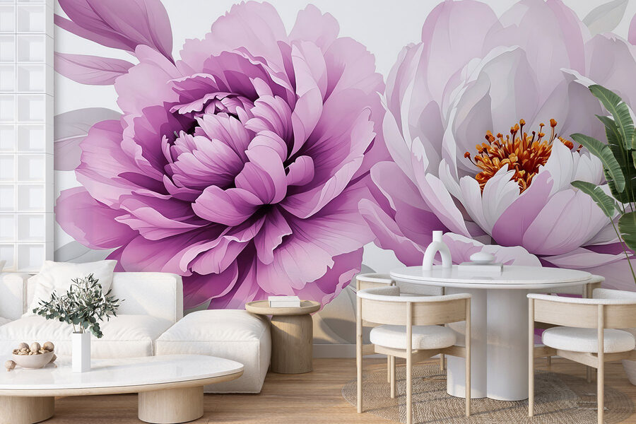 Wall murals Beautiful blooms in soft colors - Image 2
