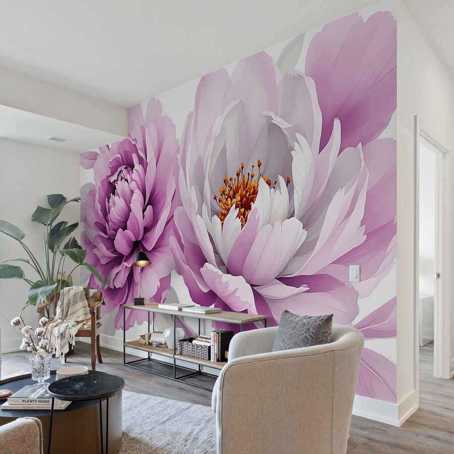 Wall murals Beautiful blooms in soft colors - Image 3