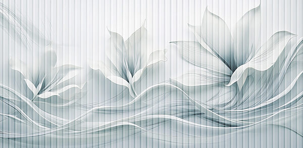 Ethereal floral design in soft tones