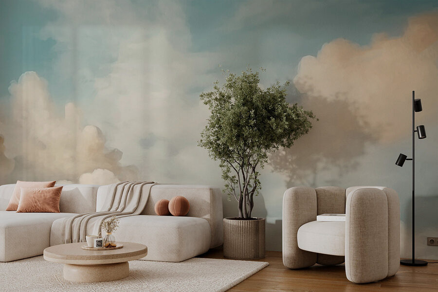 Wall murals Clouds in the sky