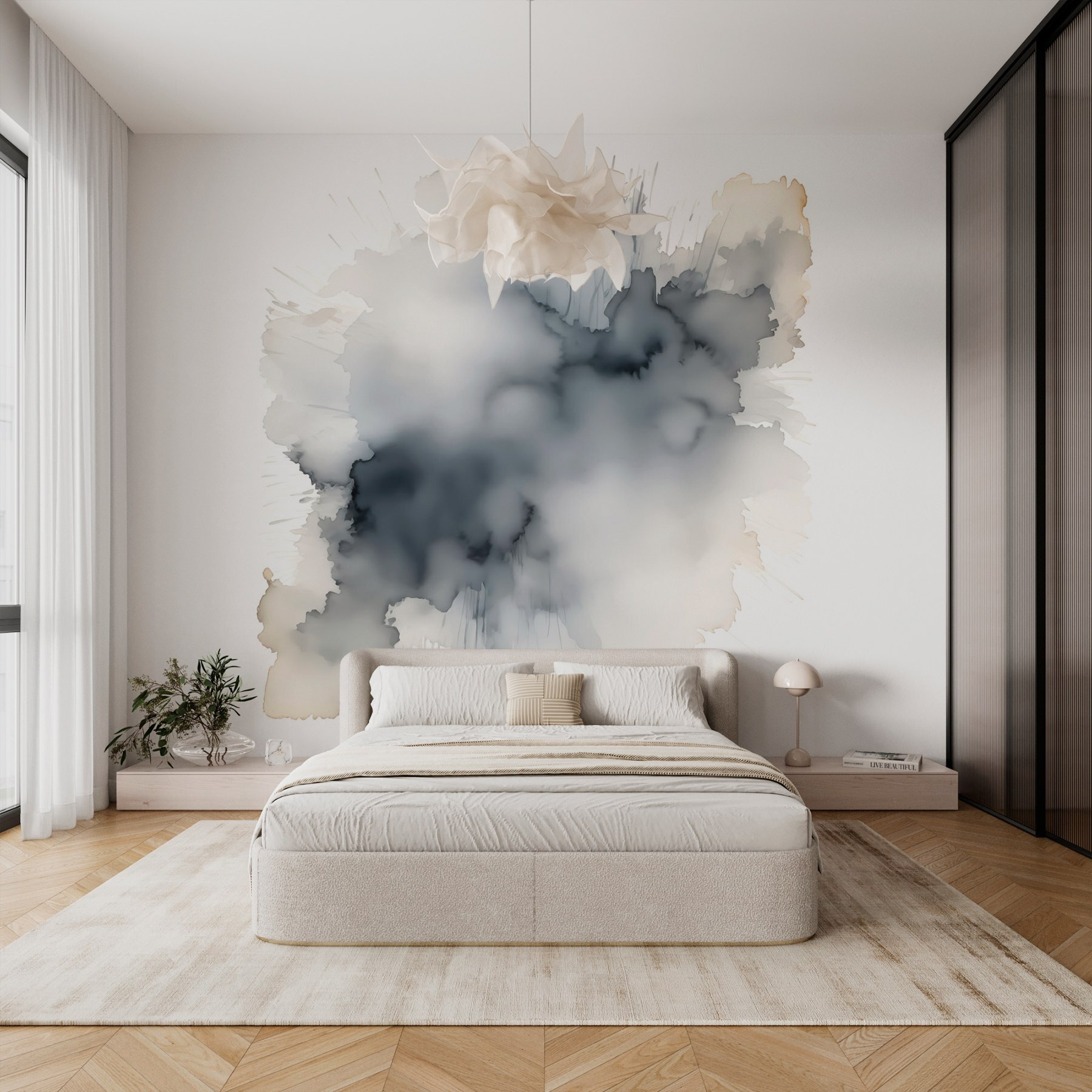 Black and white cloud