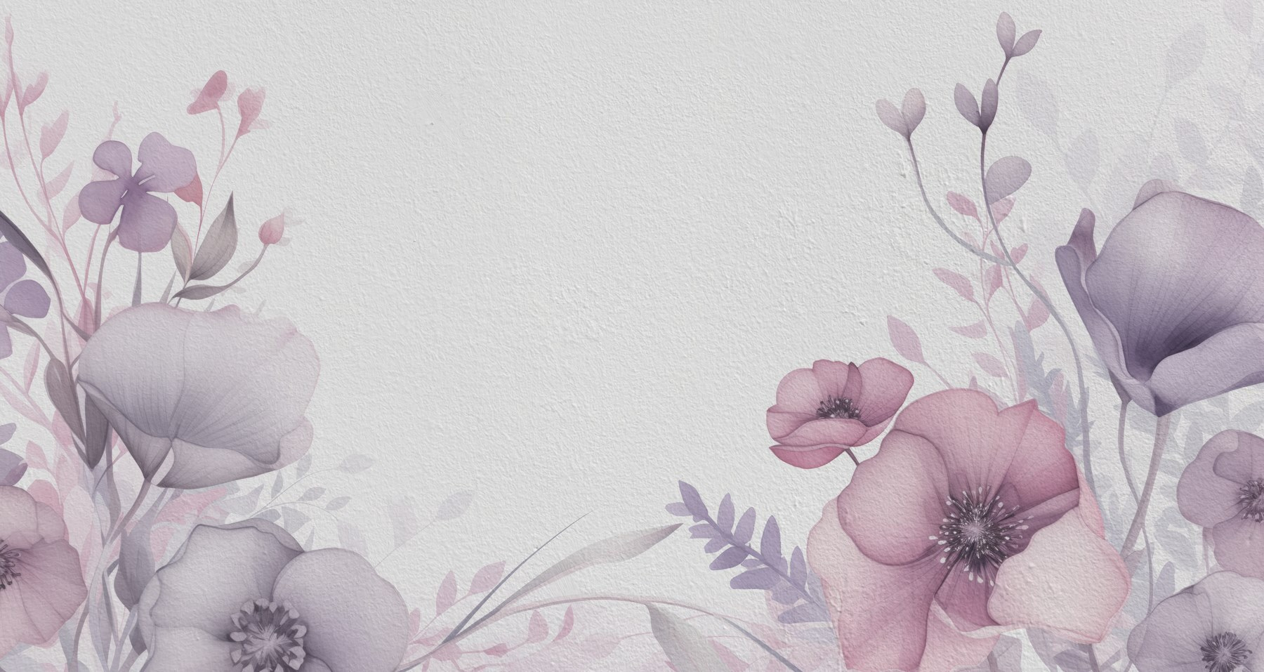 Painting of flowers on a white surface