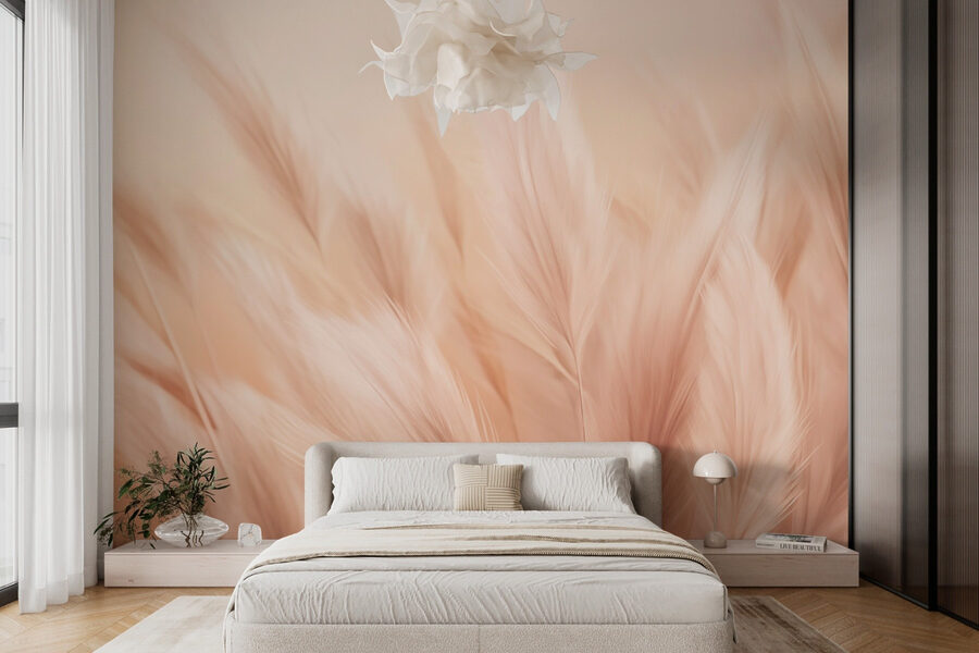 Gentle waves of soft feathers
