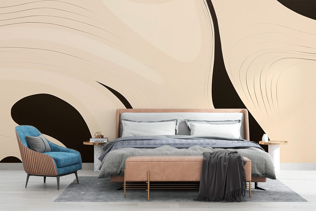 Black and white swirly pattern