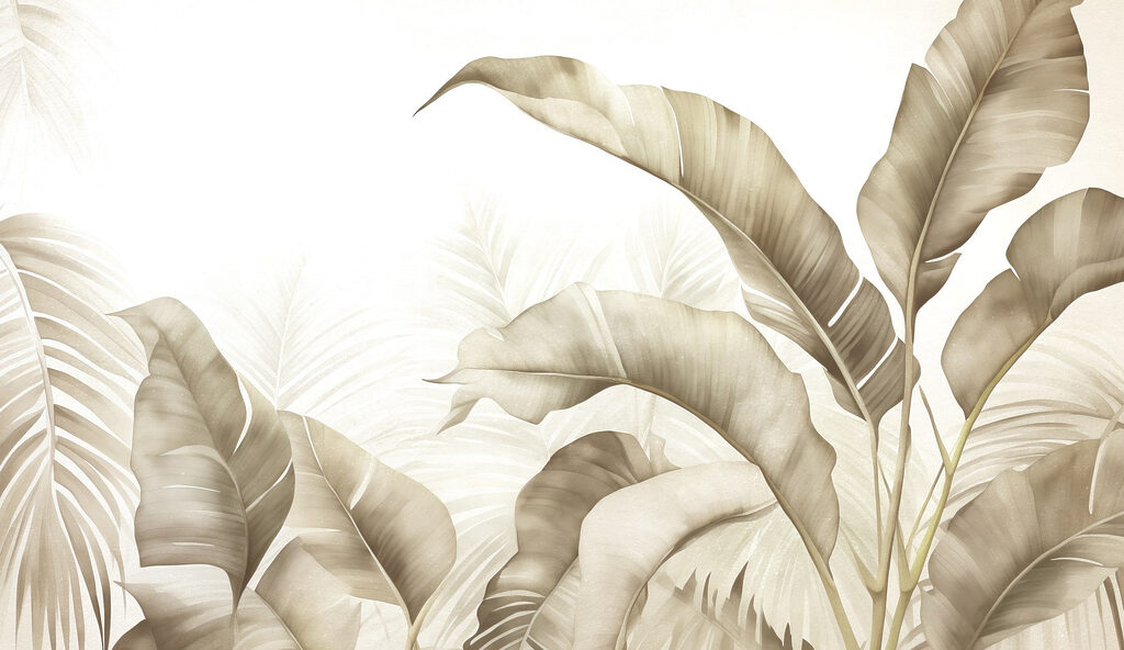 Calm, neutral botanical illustration Calm, neutral botanical illustration