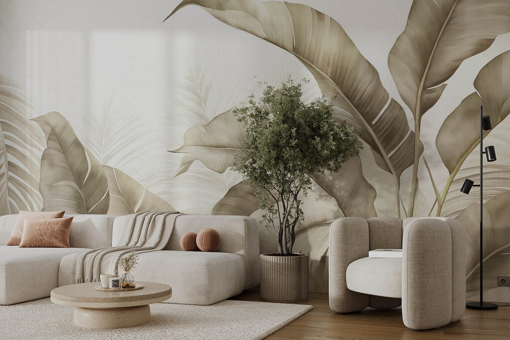 Calm, neutral botanical illustration Calm, neutral botanical illustration