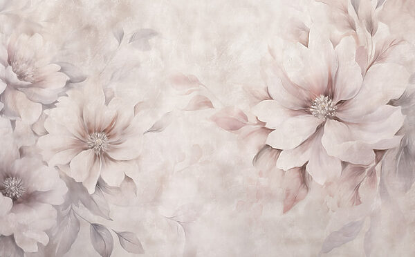 Soft blooms on a delicate background