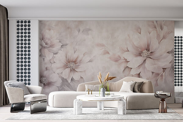 Soft blooms on a delicate background