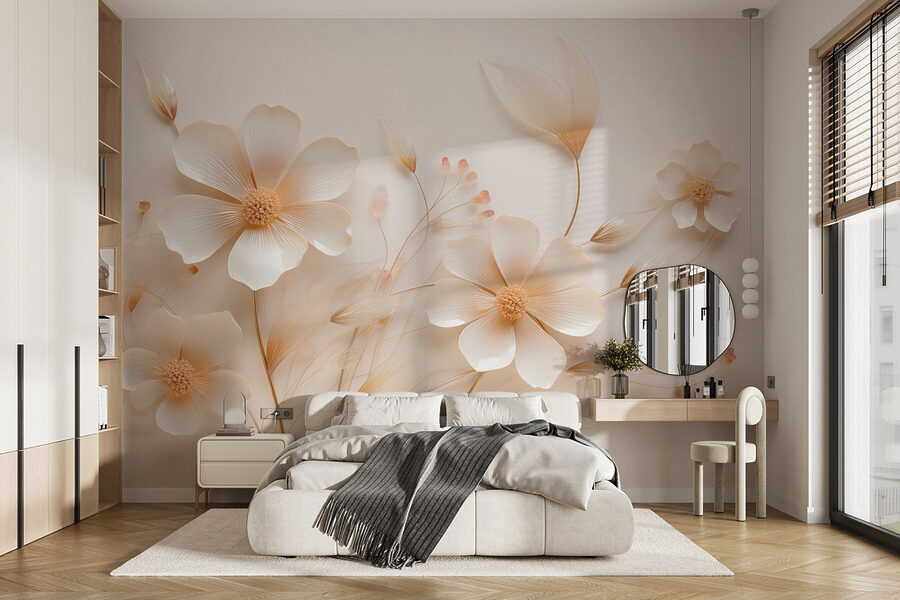 Wall murals Delicate blooms on a soft backdrop - Image 2