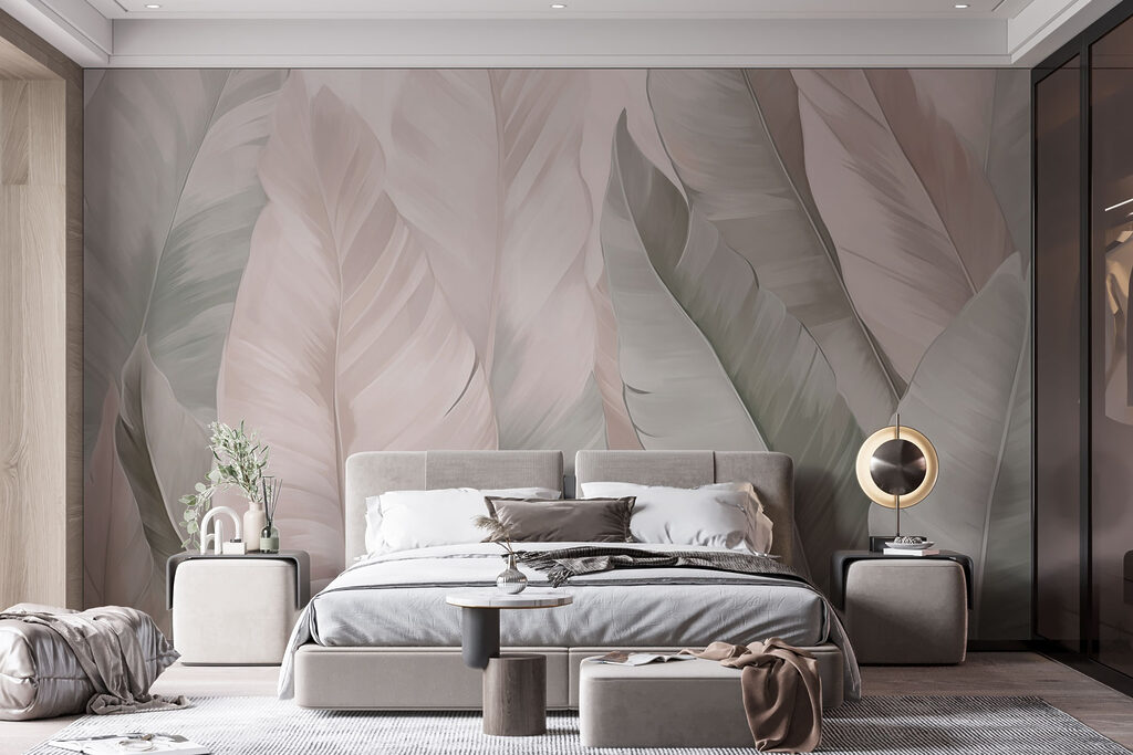Soft hues in textured foliage patterns Soft hues in textured foliage patterns