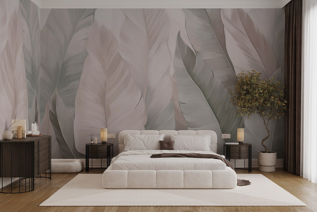 Soft hues in textured foliage patterns Soft hues in textured foliage patterns