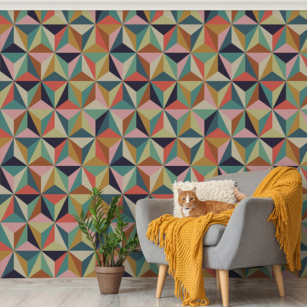 Pattern of colorful triangles Pattern of colorful triangles