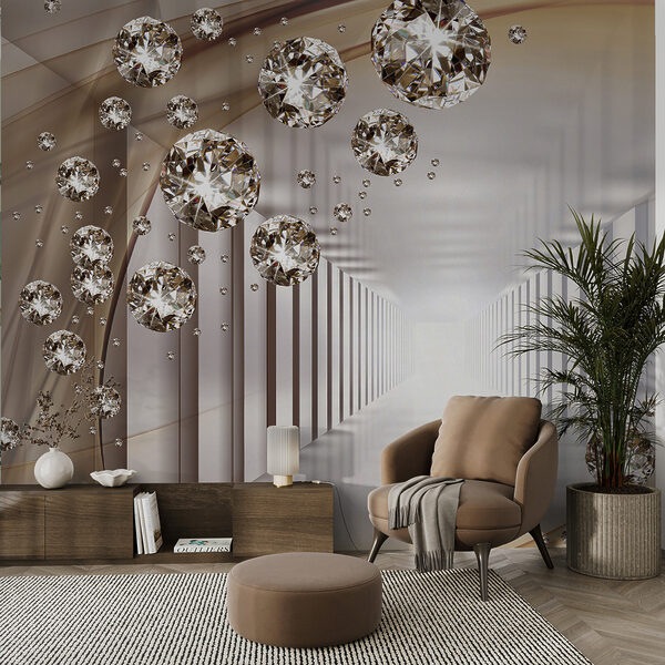 Wall murals Diamond in a tunnel