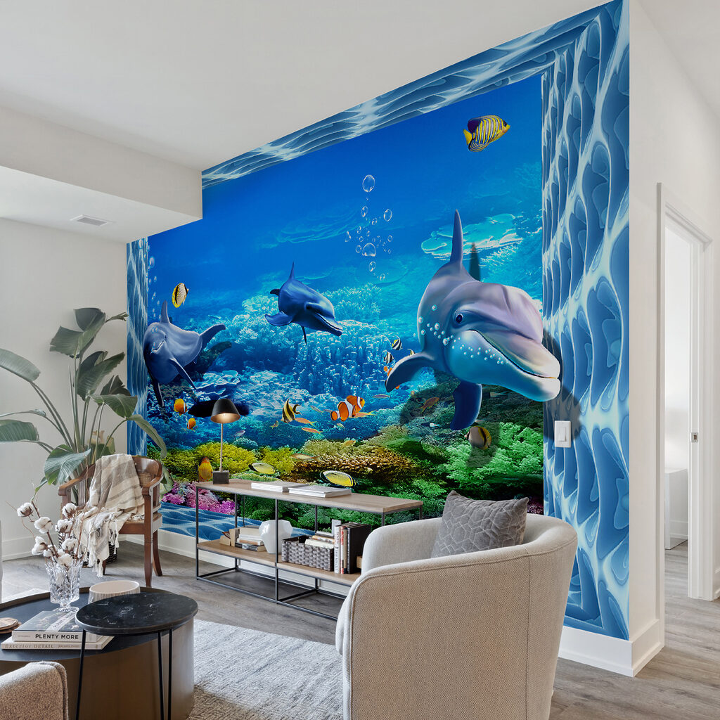 Group of fish swimming in the water