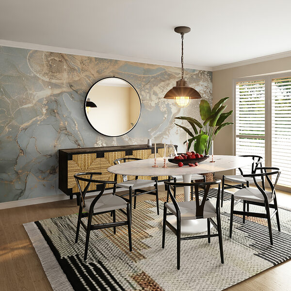 Abstract patterns in soft hues