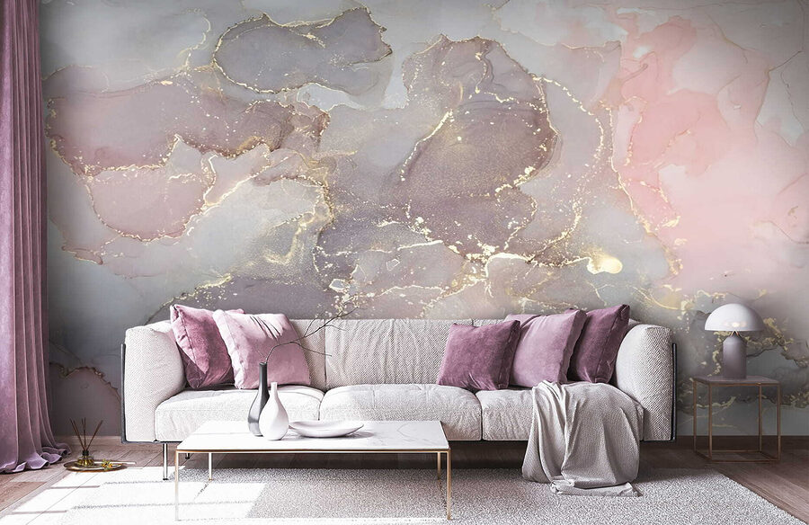 Wall murals Soft hues blending in abstract harmony. - Image 3