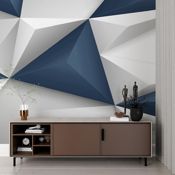 Blue and white triangle shapes Blue and white triangle shapes