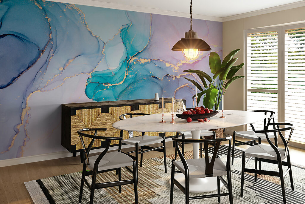 Serene abstract waves of cool colors Serene abstract waves of cool colors