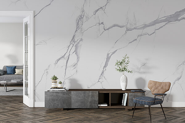 White marble with cracks White marble with cracks