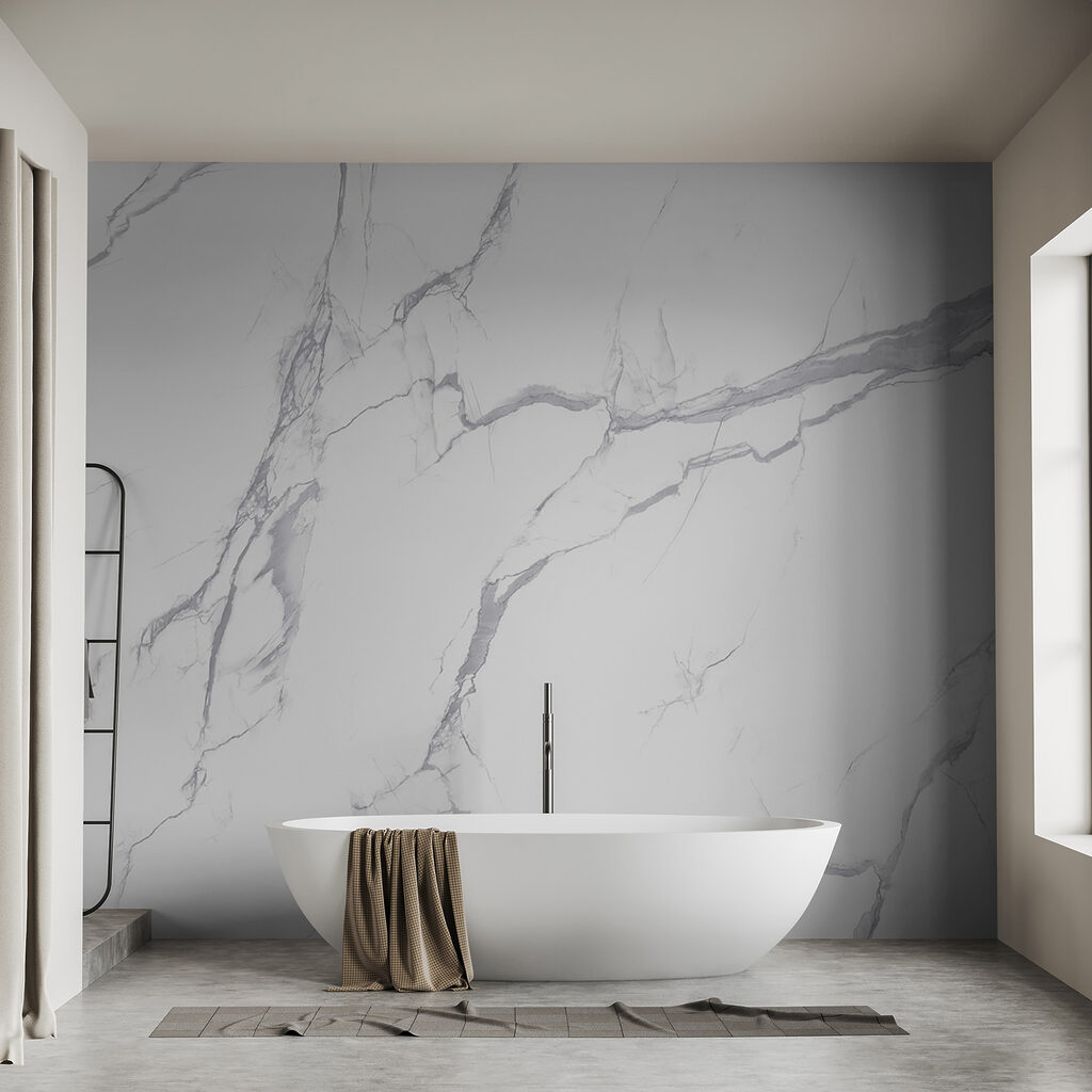 White marble with cracks