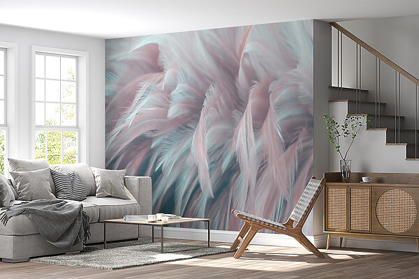 Delicate feathers in soft colors. Delicate feathers in soft colors.