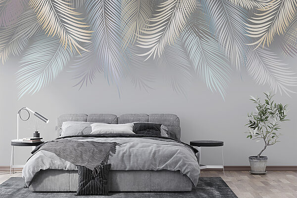 Elegant leaves on a soft background. Elegant leaves on a soft background.