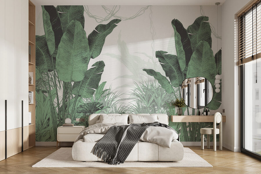Wall murals Group of plants with leaves - Image 3