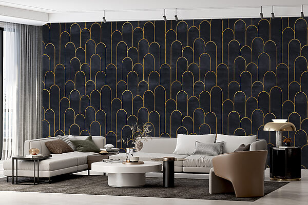Elegant Arches in Midnight Hue Elegant Arches in Midnight Hue