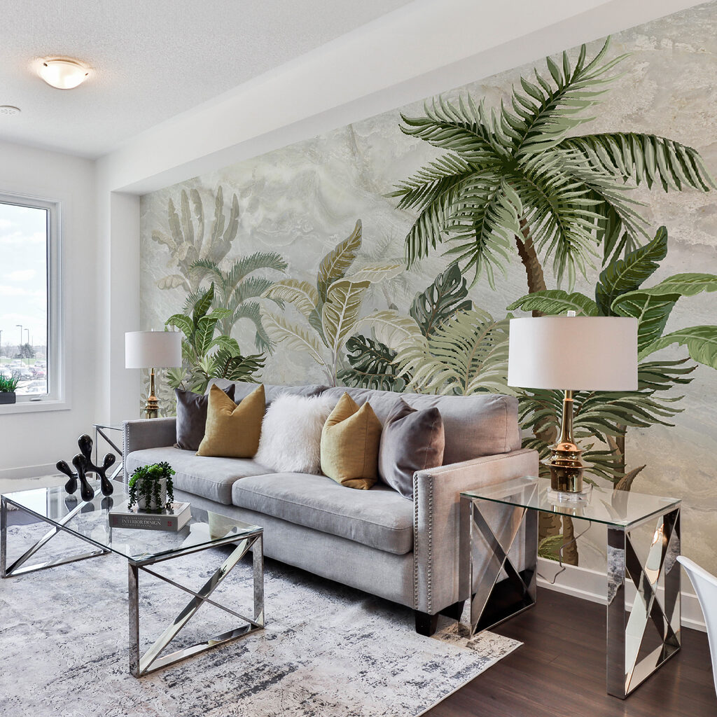 Wallpaper with palm trees