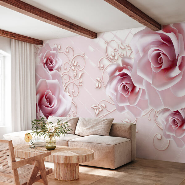 Delicate roses on a soft background. Delicate roses on a soft background.
