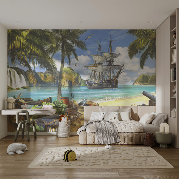 Pirate ship on a beach Pirate ship on a beach