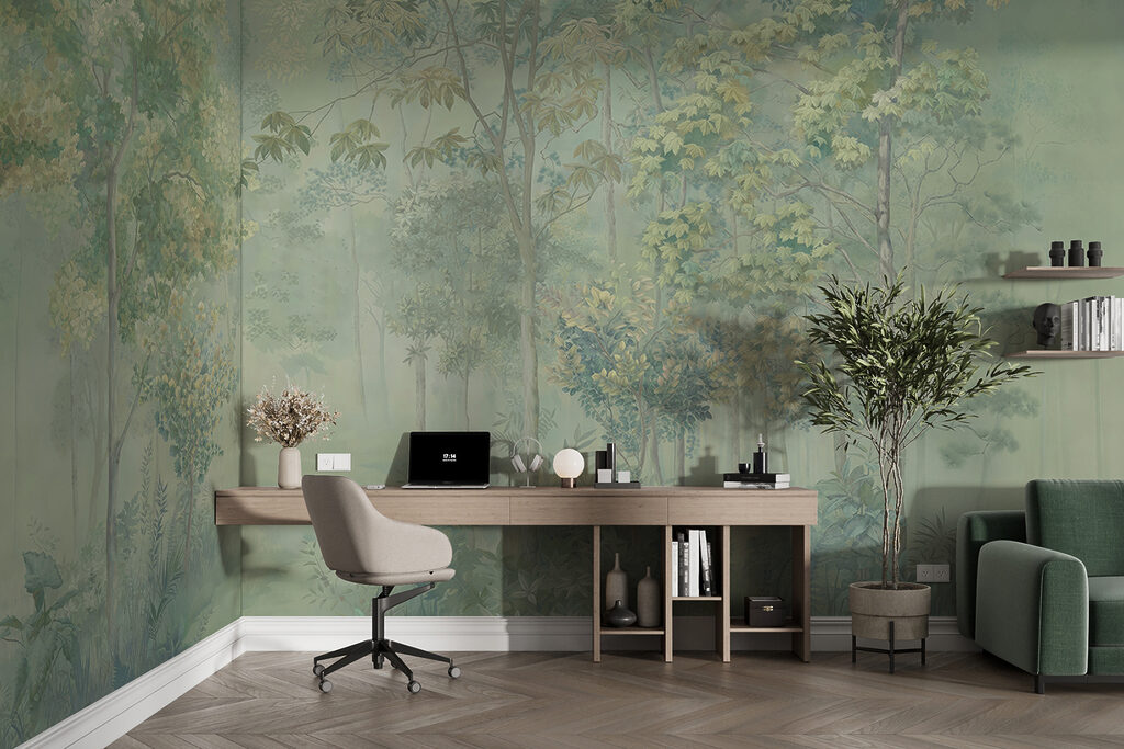 Painting of a forest