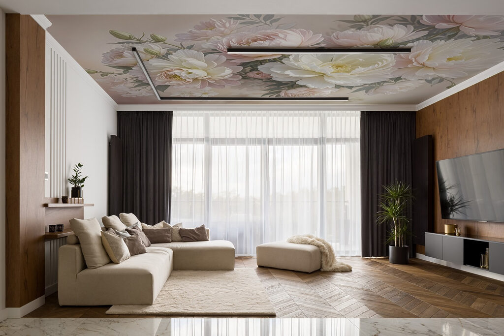 Group of white and pink flowers