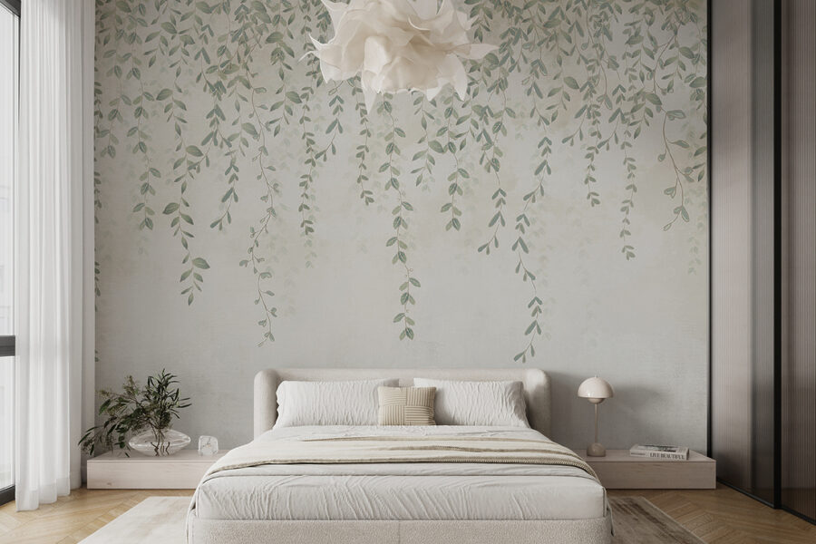 Painting of a vine with leaves Painting of a vine with leaves