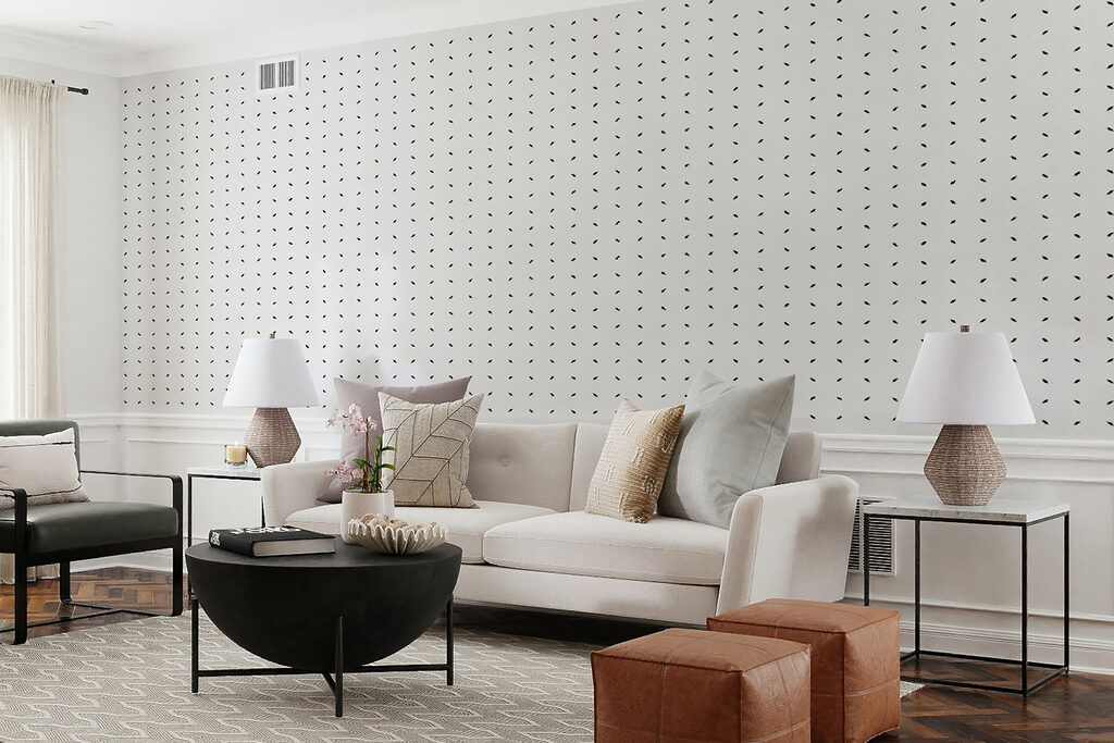 A white background with black dots A white background with black dots