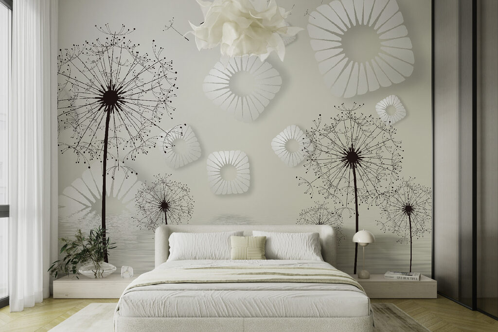 White flowers with black dots