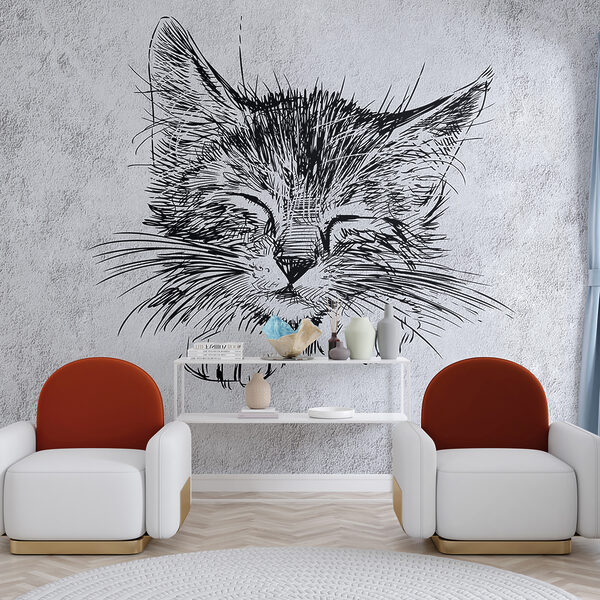 Drawing of a cat Drawing of a cat
