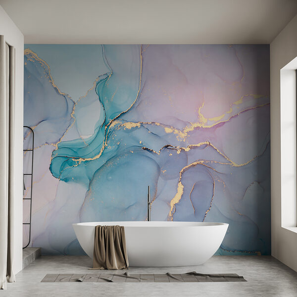 Serene abstract waves of cool colors. Serene abstract waves of cool colors.