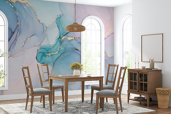 Serene abstract waves of cool colors. Serene abstract waves of cool colors.