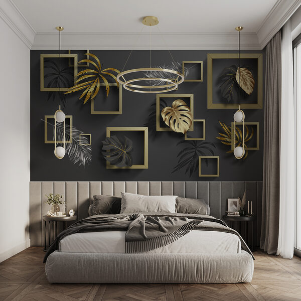 Elegant foliage in geometric harmony. Elegant foliage in geometric harmony.