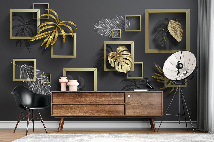 Elegant foliage in geometric harmony.