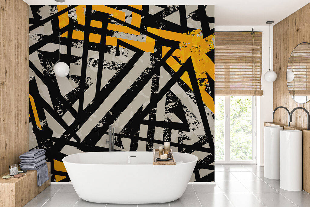 Black and yellow pattern Black and yellow pattern