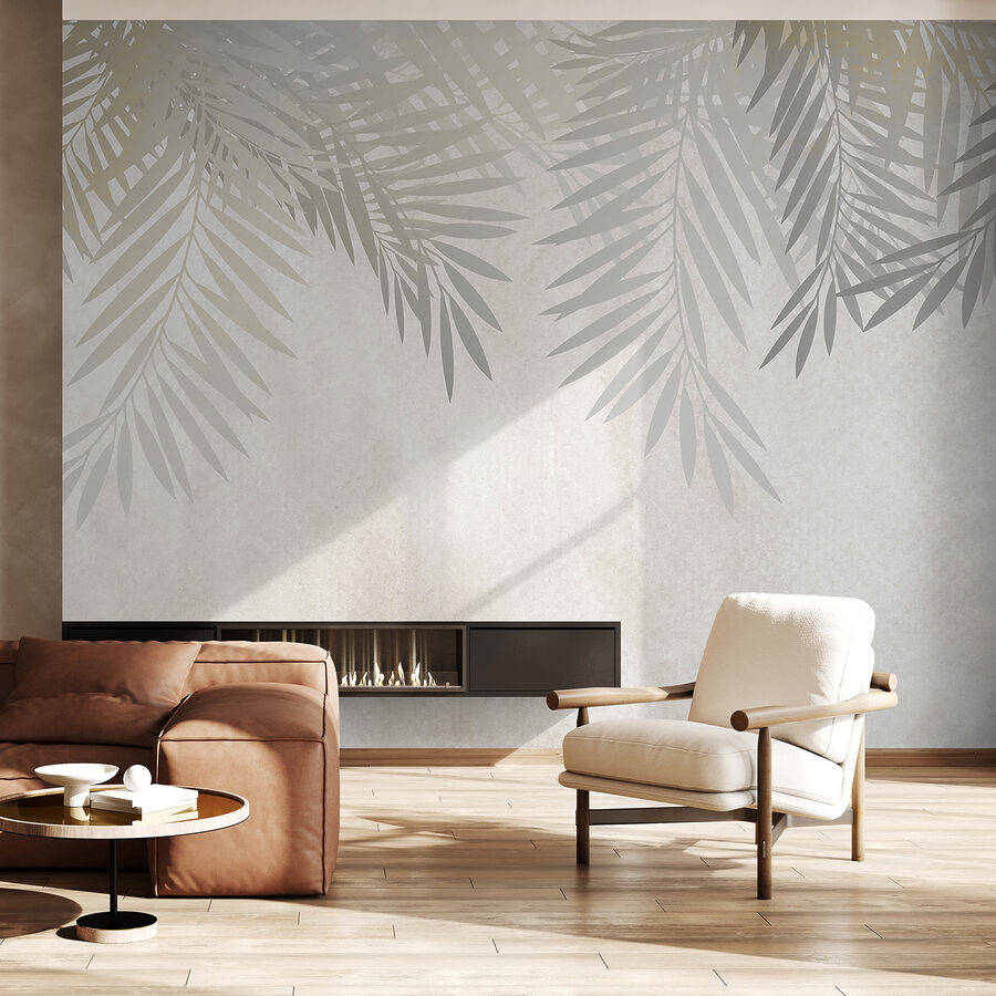 Wall murals Delicate leaves on a soft background. - Image 4