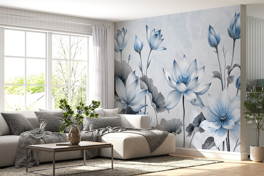 Delicate blooms in soft hues