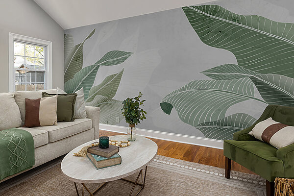 Soft greens and calming textures