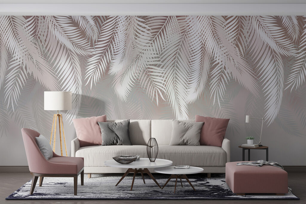 White leaves on a gray background White leaves on a gray background